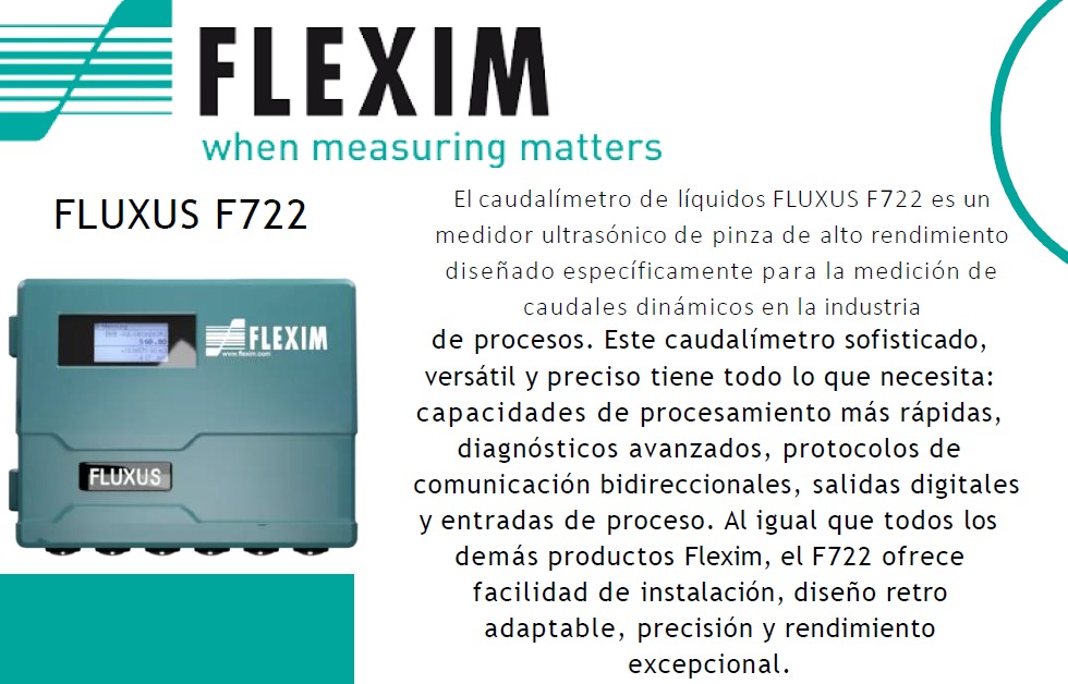 Caudalimetro Fluxus F722