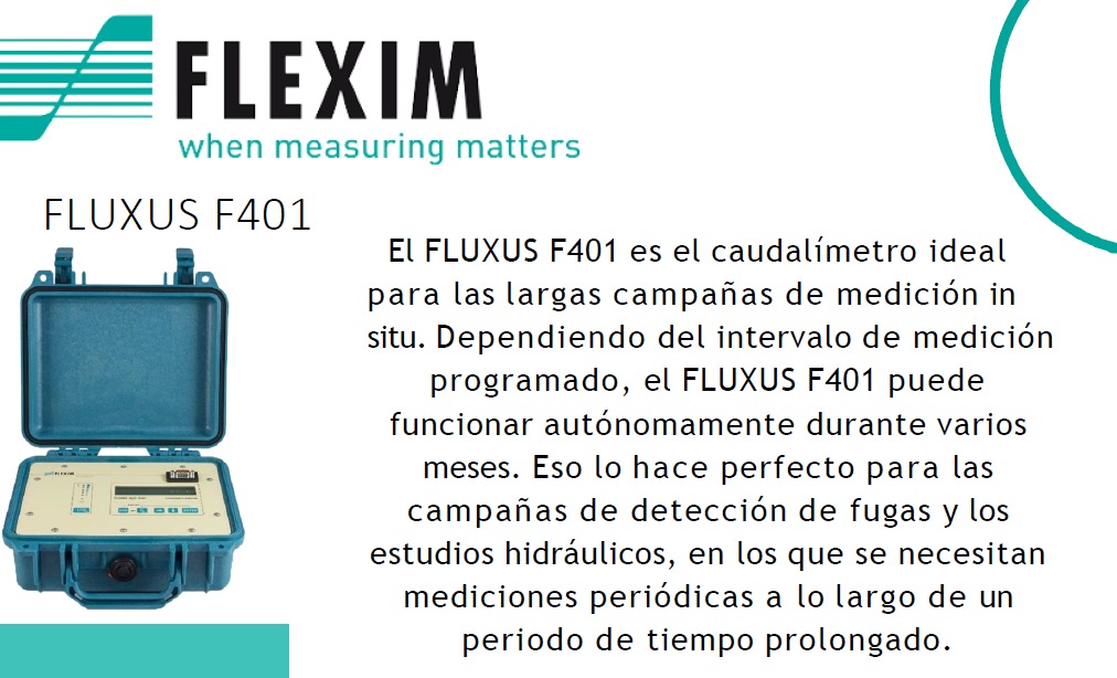 Caudalimetro fluxus F401